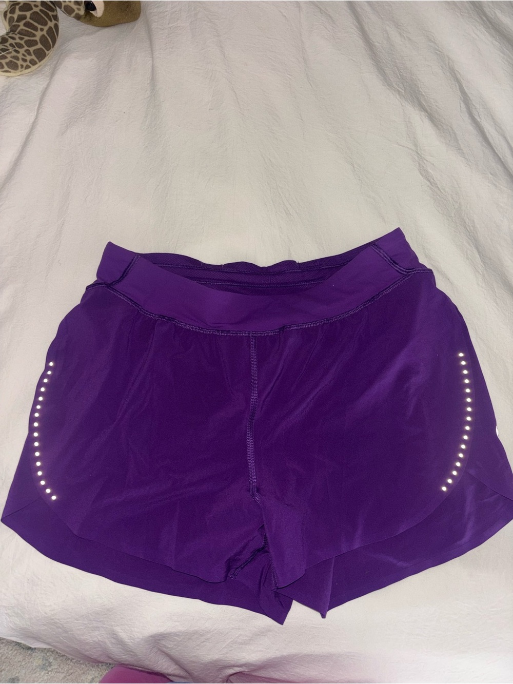 lululemon athletica Purple Reflective Athletic Shorts